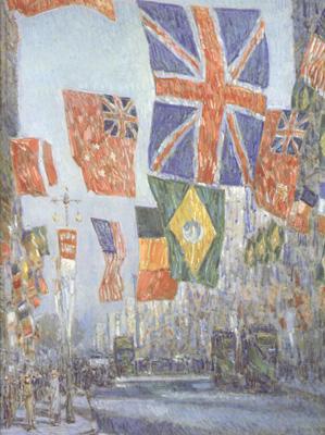 Childe Hassam Avenue of the Allies (nn02) china oil painting image